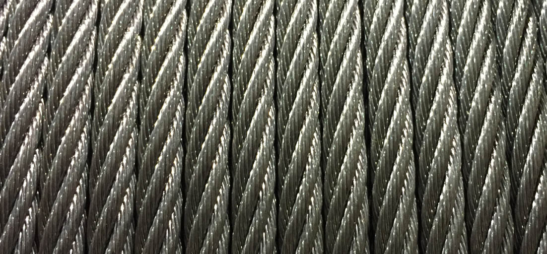 1 inch 6x26 Fibre Core Galv Wire Rope